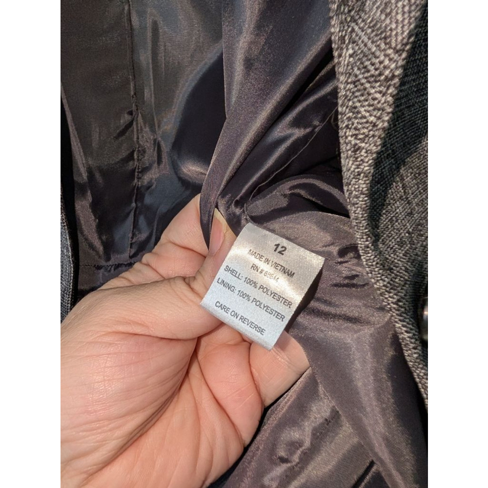 Emily Gray Blazer Jacket Size 12 Womens - Picture 3 of 6